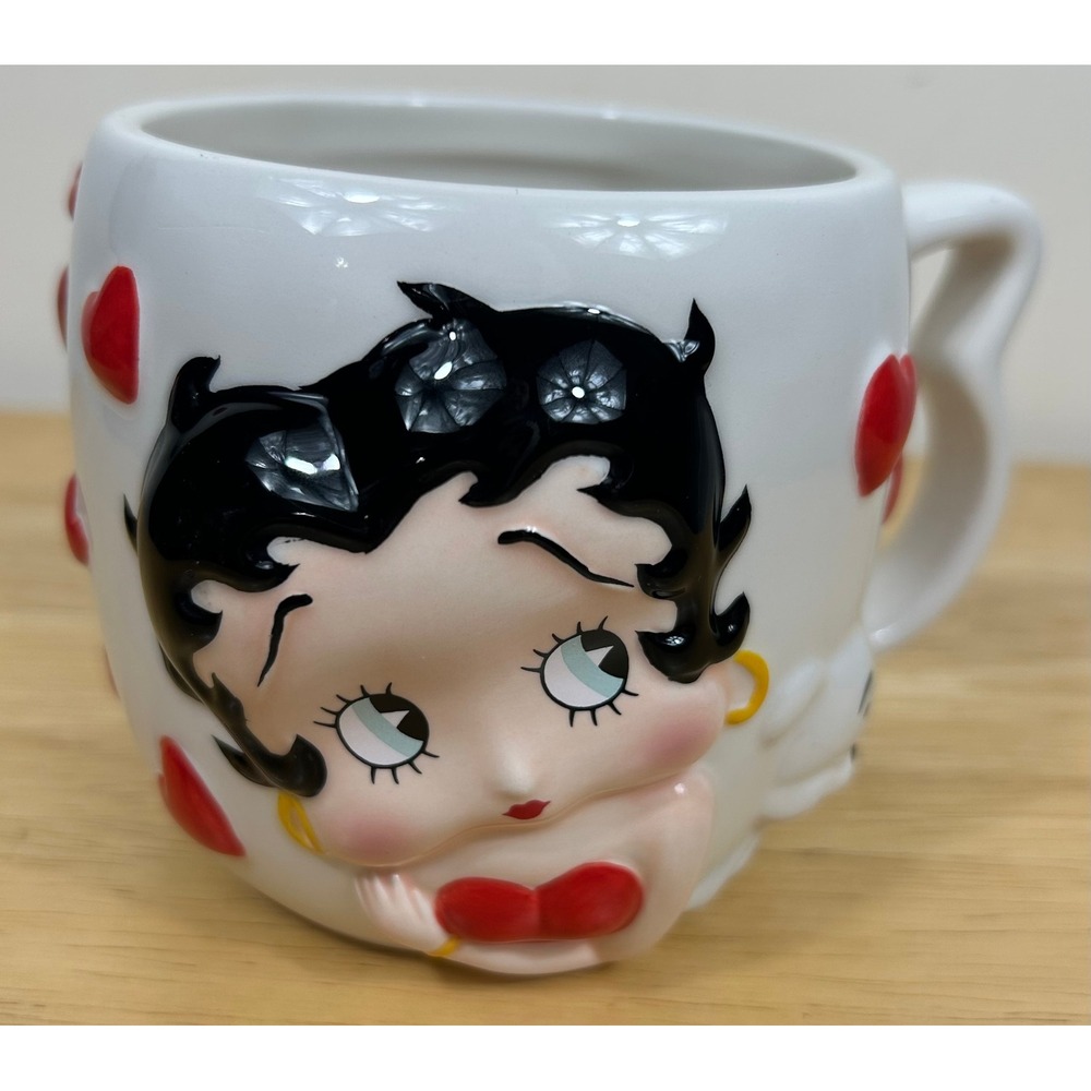 Betty Boop Mug Full of Love 3D Heart Handle 2003 Vintage NJ Croce Collectible